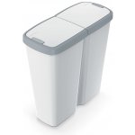 Prosperplast COMPACTA Q DUO popelavý se světle šedým víkem 45 l – Zboží Dáma