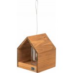 Trixie Natura Venkovní krmítko závěsné domek se silem 20 × 24 × 20 cm glazovaná borovice hnědá – Zboží Mobilmania