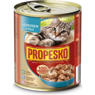 Propesko Cat losos v želé kousky 6 x 830 g