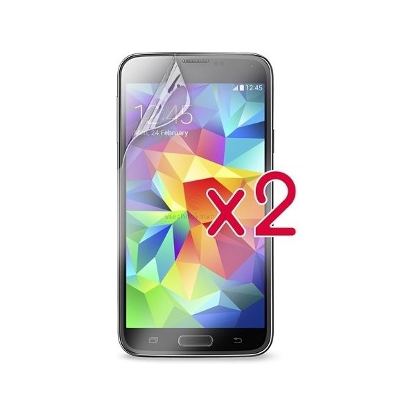 Ochranná fólie pro mobilní telefon PURO Dvě fólie na displej - Samsung Galaxy S5