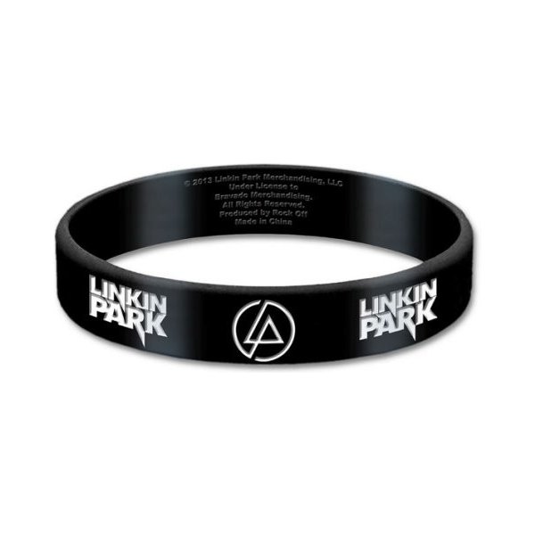 CurePink Silikonový náramek Linkin Park classic Logos [LPGUM01] od 139 Kč -  Heureka.cz