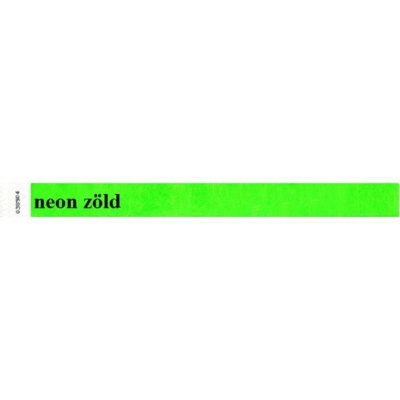 Identifikační náramek, 3/4", tyvek, neonově zelený 100ks – Sleviste.cz