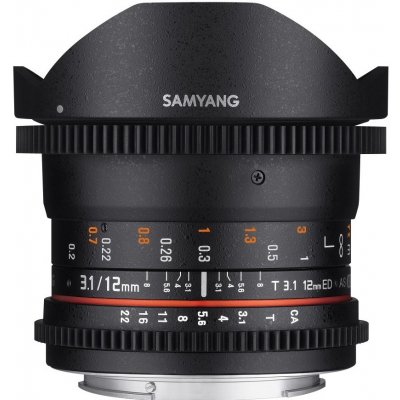 Samyang 12mm T3.1 VDSLR ED AS NCS Fish-eye Canon