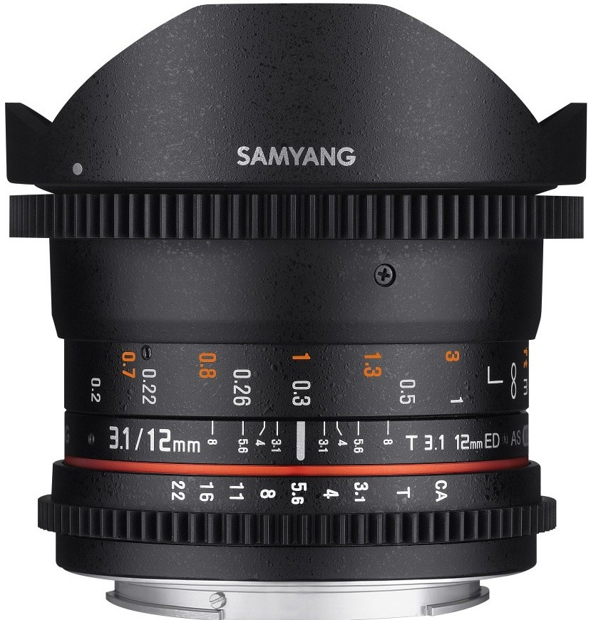 Samyang 12mm T3.1 VDSLR ED AS NCS Fish-eye Canon