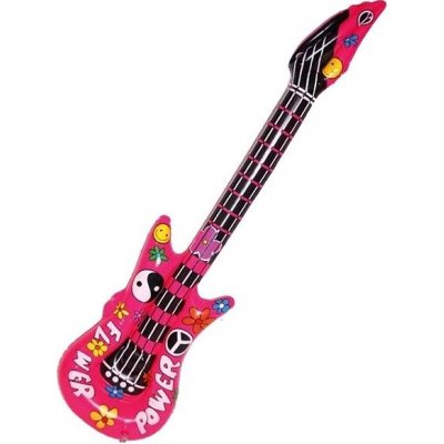 Nafukovací kytara Hippie Hipís 60. léta 105 cm – Zboží Mobilmania
