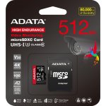 Adata MicroSDXC 512GB High Endurance AUSDX512GUI3V30SHA2-RA1 – Hledejceny.cz