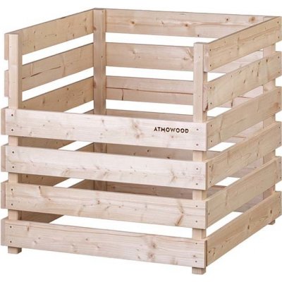 Atmowood dřevěný kompostér otevřený nahoře 80 x 80 x 80 cm – Zboží Mobilmania