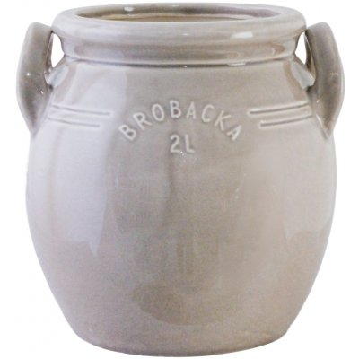 Kameninový květináč Brobacka Beige High 17x17 cm Strömshaga – Zboží Dáma