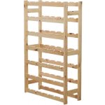 AtmoWood Dřevěný regál na víno 42 lahví – Zboží Dáma