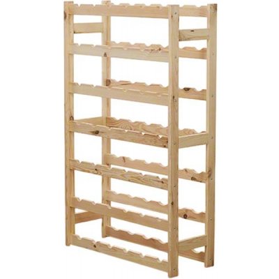 AtmoWood Dřevěný regál na víno 42 lahví – Zboží Dáma