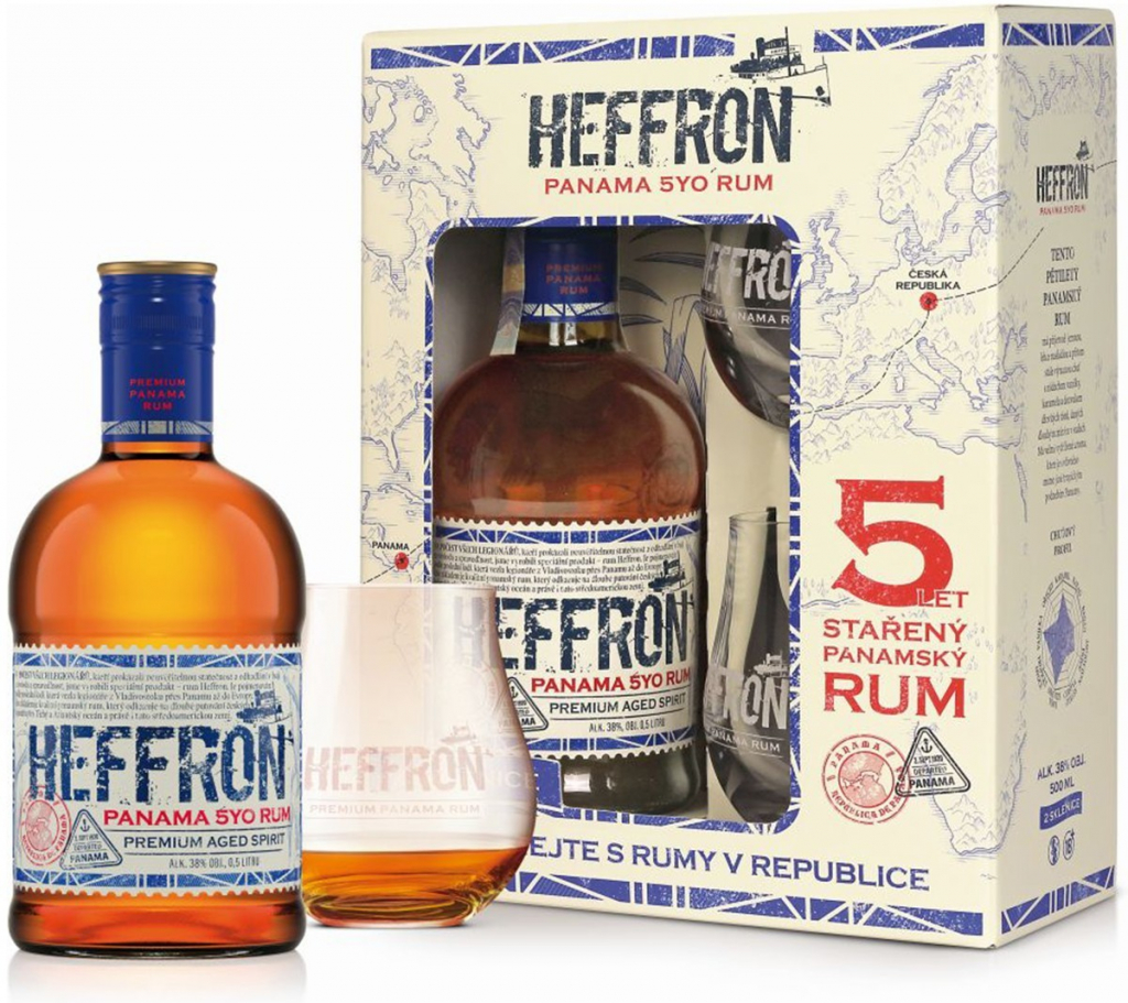 Heffron Original 5y 38% 0,5 l (dárkové balení 2 sklenice)