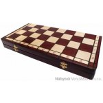 Desková hra, dřevěné šachy vyřezávané ZAMKOWE malé 106D mad – Zboží Živě