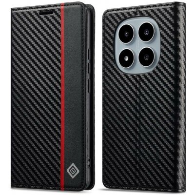 IMEEKE CARBON Peněženkové pouzdro pro Xiaomi Redmi Note 15 Pro 5G černé – Zbozi.Blesk.cz