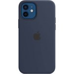 Pouzdro Originální Apple silikonové s MagSafe iPhone 12 / 12 Pro - námořnicky modré
