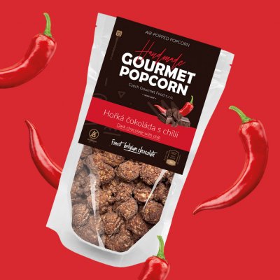 Gourmet Popcorn Hořká čokoláda s chilli 75 g