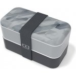 MonBento Svačinový bento box Original graphic Dimensions šedá – Zboží Dáma