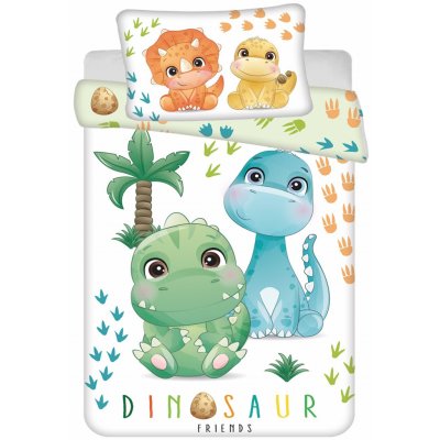 Jerry Fabrics Povlečení do postýlky Dino 02 100 cm x 135 cm 40 cm x 60 cm – Zboží Dáma