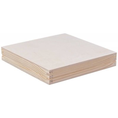 ČistéDřevo Dřevěná krabička 20x20x3,5 cm