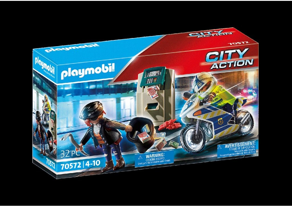 Playmobil 70572 Policejní motorka: Pronásledování lupiče od 256 Kč -  Heureka.cz