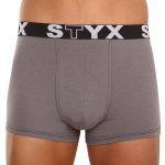 Styx pánské boxerky sportovní guma světle šedé – Hledejceny.cz