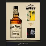 Jack Daniel's Tennessee Honey 35% 0,7 l (dárkové balení ponožky) – Zboží Dáma