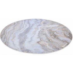 AROZZI Zona Floorpad White Marble/ kulatá 121 cm design bílý mramor