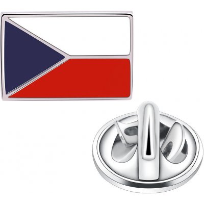 Olivie stříbrná brož VLAJKA ČR 7492 – Zboží Mobilmania