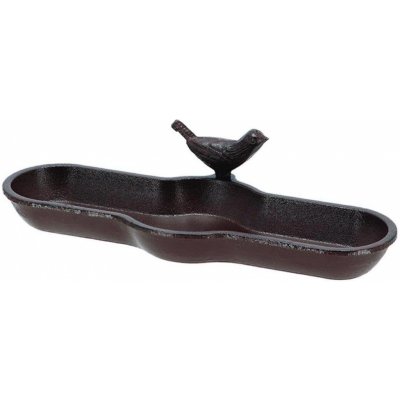 Esschert Design Napajedlo pro ptáky Bird 7 x 29,5 cm litina hnědá – Hledejceny.cz
