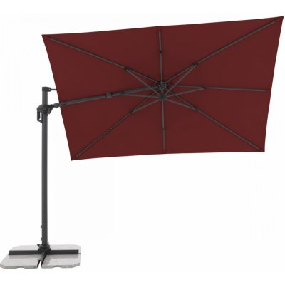 Doppler ACTIVE 310 x 210 cm moderní slunečník s boční nohou bordó – Hledejceny.cz