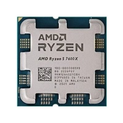 AMD 100-000000593A Ryzen 5 7600X 4.70GHz 6-Core Processor