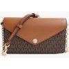 Kabelka Michael Kors JST ENVELOPE small crossbody flap clutch dámská kabelka brown monogram