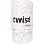 Mila Twist 3 mm macrame provázek bílý – Zboží Dáma
