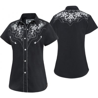 Stars & Stripes Košile westernová Isabel dámská černá – Zboží Dáma