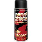 DecoColor barva ve spreji odolná teplotě 650°C 400 ml černá matná – HobbyKompas.cz