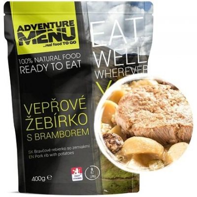 Adventure Menu Vepřové žebírko s bramborem 400g – Zbozi.Blesk.cz