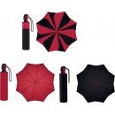 Pierre Cardin Sunflower Red & Black dámský skládací deštník černo červený