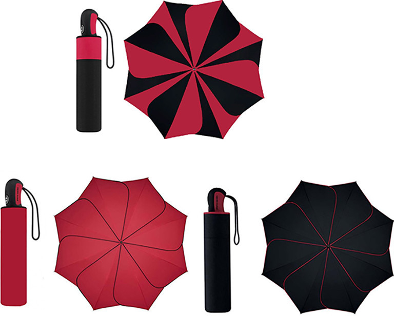 Deštník Pierre Cardin Sunflower Red & Black dámský skládací deštník černo  červený - Seznamzboží.cz