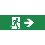 Panlux Samolepka nouzový východ - šipka vpravo 240x90 mm – Hledejceny.cz