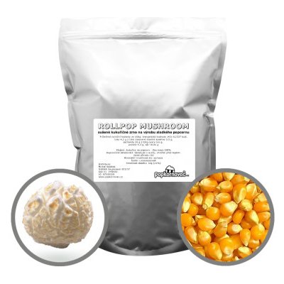 Popkornovač.cz Kukuřice na popcorn RollPOP mushroom 2000 g – Sleviste.cz