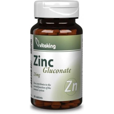 Vitaking Zinek glukonát 25 mg 90 tablet – Hledejceny.cz