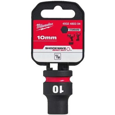 Milwaukee 4932480304 Nástrčná hlavice 1/2" Shockwave™ Impact Duty 10 mm, rázová, krátká – Hledejceny.cz