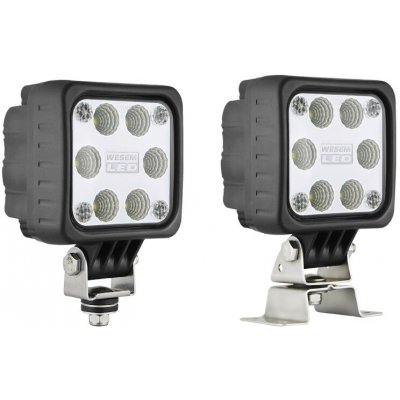 WESEM (POLAND) Pracovní světlo LED 10x10cm čiré sklo 2000lm 12/24V, 47600 – Hledejceny.cz