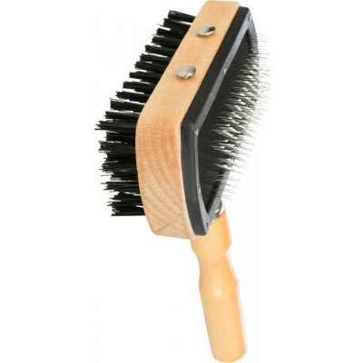 Trixie Kartáč dřevěný s drátky oboustr. žíně 18 - 10 cm – Zboží Dáma