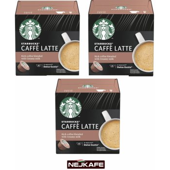 STARBUCKS® Caffe Latte by NESCAFE® DOLCE GUSTO® Coffee Capsules -Carton 3 x  12 pcs from 329 Kč - Coffee Capsules