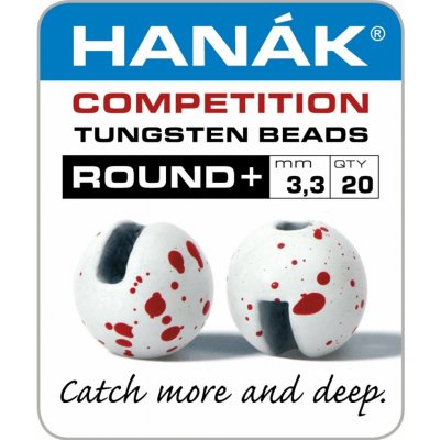 Hanák Competition Tungstenové Hlavičky Round+ Bílá & Červená 10ks 4,6mm – Hledejceny.cz