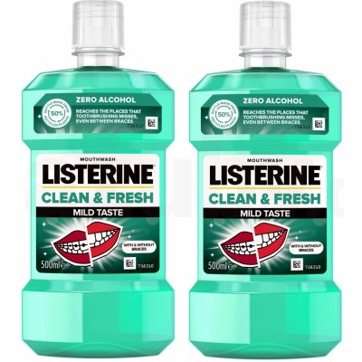 Listerine Clean & Fresh Mild Taste ústní voda 500 ml – Zbozi.Blesk.cz