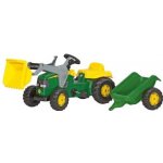 Rolly Toys Šlapací traktor John Deere s nakladačem a přívěsem – Zboží Dáma