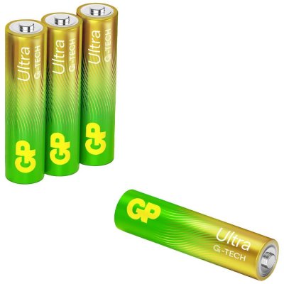 GP Batteries Ultra mikrotužková baterie AAA alkalicko-manganová 1.5 V 4 ks – Zbozi.Blesk.cz