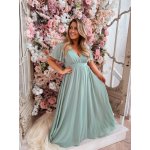 Zazza společenské světle zelené šaty – Sleviste.cz