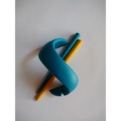 Dřevěná spona do vlasů č. 501 FUNKY – Zboží Mobilmania